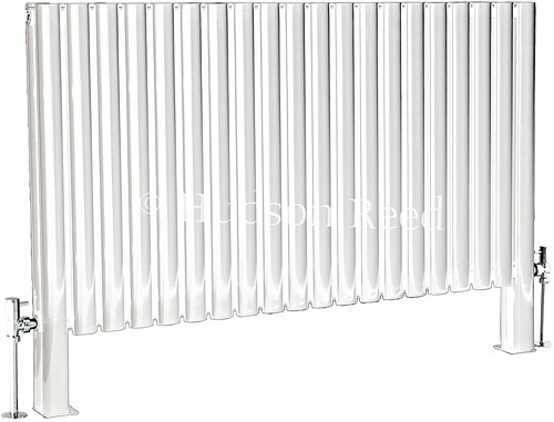 Revive Floor Mounted Radiator (White). 1180x600. additional image