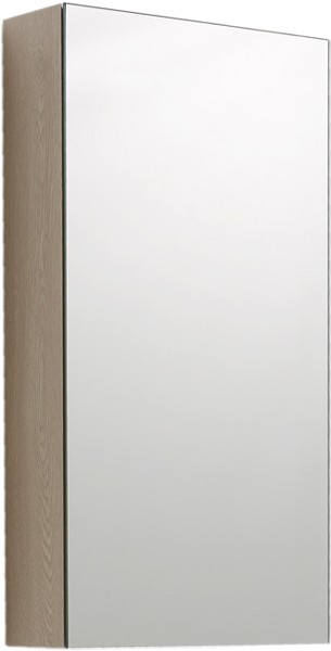 Mirror Bathroom Cabinet (Oak).  380x730x130mm. additional image