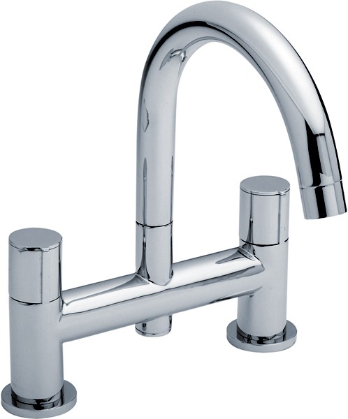 Bath Filler Tap With Swivel Spout (Chrome). additional image