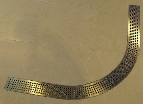 Quadrant Wetroom Shower Drain With Side Outlet. 800mm. additional image