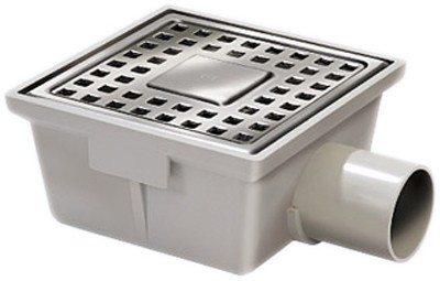 Wetroom Gully With Stainless Steel Grate, Side Outlet. 150mm. additional image