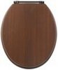 Click for Woodlands Toilet Seat with brass bar hinge (Wenge)