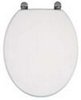 Click for Woodlands Toilet Seat with chrome hinges (Gloss White)