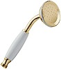 Click for Deva Shower Heads Single Function Traditional Shower Handset (Gold).