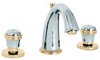 Click for Deva Senate 3 Hole Basin Mixer Tap With Pop Up Waste (Chrome And Gold).