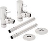 Click for TR Rads Angled Lever Head Radiator Valves With Trim (Pair).