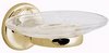 Click for Vado Tournament Clear Glass Soap Dish with Holder (Gold).