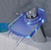 Click for Hydra LED Glass Waterfall Basin Tap With LED lights (Chrome).