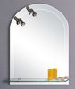 Click for Lucy Maynooth illuminated bathroom mirror with shelf.  Size 600x800mm.
