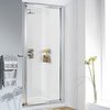 Click for Lakes Classic 800mm Framed Pivot Shower Door (Silver).