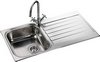 Click for Leisure Sinks Seattle 1.0 bowl stainless steel kitchen sink. Reversible.