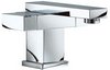 Click for Mayfair Blox Mono Basin Mixer Tap With Click-Clack Waste (Chrome).