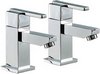 Click for Mayfair Ice Quad Lever Basin Taps (Pair, Chrome).