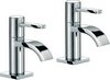 Click for Mayfair Wave Basin Taps (Pair, Chrome).