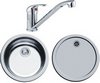 Click for Pyramis Round Kitchen Sink, Drainer & Tap With Wastes. 450mm Diameter.