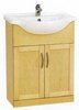 Click for daVinci 650mm Maple Vanity Unit with one piece ceramic basin.