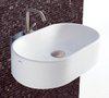 Click for Flame 1 Tap Hole Oval Wall Hung Basin. 520 x 420mm.