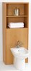 Click for daVinci Monte Carlo complete back to wall bidet set with shelves in beech.