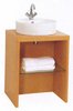 Click for daVinci Parisi midi beech stand and freestanding basin, with shelf.