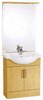 Click for daVinci 750mm Birch Vanity Unit with ceramic basin, mirror and lights.
