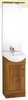 Click for daVinci 450mm Cherry Vanity Unit with ceramic basin, mirror and lights.