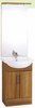 Click for daVinci 550mm Cherry Vanity Unit with ceramic basin, mirror and lights.