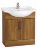 Click for daVinci 750mm Cherry Vanity Unit with one piece ceramic basin.