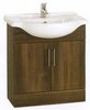 Click for daVinci 750mm Wenge Vanity Unit with one piece ceramic basin.