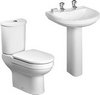 Click for RAK Charlton 4 Piece Bathroom Suite With 2 Tap Hole Basin.