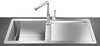 Click for Smeg Sinks 1.0 Bowl Stainless Steel Flush Fit Sink, Right Hand Drainer.