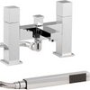 Click for Hudson Reed Kubix Bath Shower Mixer With Shower Kit And Wall Bracket.