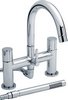 Click for Ultra Ecco Bath Shower Mixer Tap With Swivel Spout & Shower Kit (Chrome).