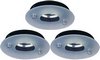 Click for Lights 3 x Low voltage black & glass downlight with lamps & transformers.