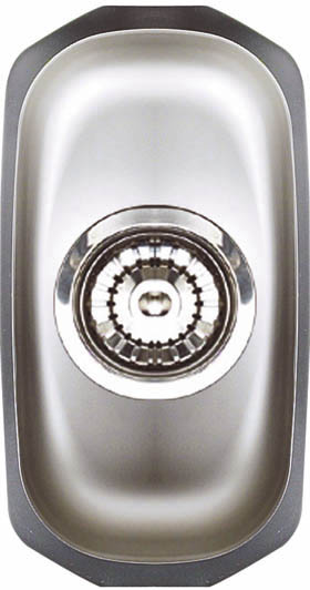 Astracast Sink Echo H1 half bowl brushed steel undermount kitchen sink.