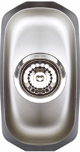 Astracast Sink Echo H1 half bowl brushed steel undermount kitchen sink.