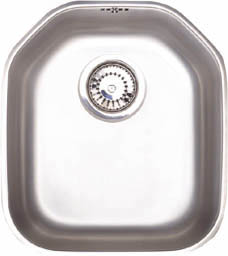 Astracast Sink Echo S1 large bowl brushed steel undermount kitchen sink.