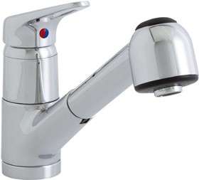 Astracast Single Lever Finesse 259 kitchen mixer tap with pull out rinser.