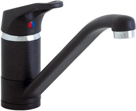 Astracast Single Lever Finesse monoblock kitchen tap.  All Volcano Black.