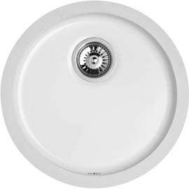 Astracast Sink Lincoln round undermount ceramic drainer.