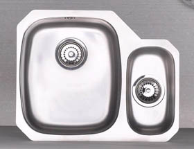 Astracast Sink Opal S3 1.5 bowl right handed stainless steel kitchen sink.