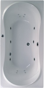 Aquaestil Apollo Maxi Turbo Whirlpool Bath. 14 Jets. 1800x900mm.