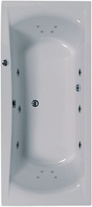 Aquaestil Arena Double Ended Whirlpool Bath. 14 Jets. 1800x800mm.