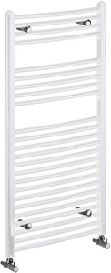 Bristan Heating Gina Curved Bathroom Radiator (White). 600x1750mm.