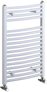 Bristan Heating Rosanna Curved Bathroom Radiator (White). 400x600mm.