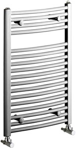 Bristan Heating Rosanna 500x1000mm Electric Curved Radiator (Chrome).