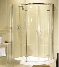 Image Allure Right Handed 800x1200 offset quadrant shower enclosure.