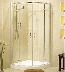 Image Allure 900mm quadrant shower enclosure, hinged doors.