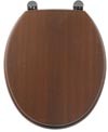 Woodlands Toilet Seat with chrome hinges (Wenge)