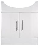 Woodlands Semi Insert Basin Unit (Gloss White).  700x310x870mm