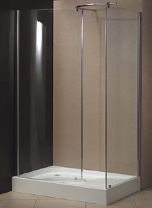 Tab Milano 1200x800 walk-in shower enclosure and tray (left handed).